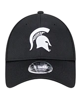 New Era Men's Black Michigan State Spartans Pivot 9FORTY Stretch-Snap Adjustable Hat