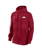Nike Men's Crimson Arkansas Razorbacks 2024/25 Sideline Club Fleece Pullover Hoodie