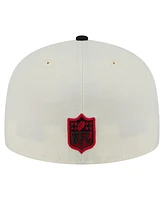 New Era Men's White/Black Atlanta Falcons Main 59FIFTY Fitted Hat