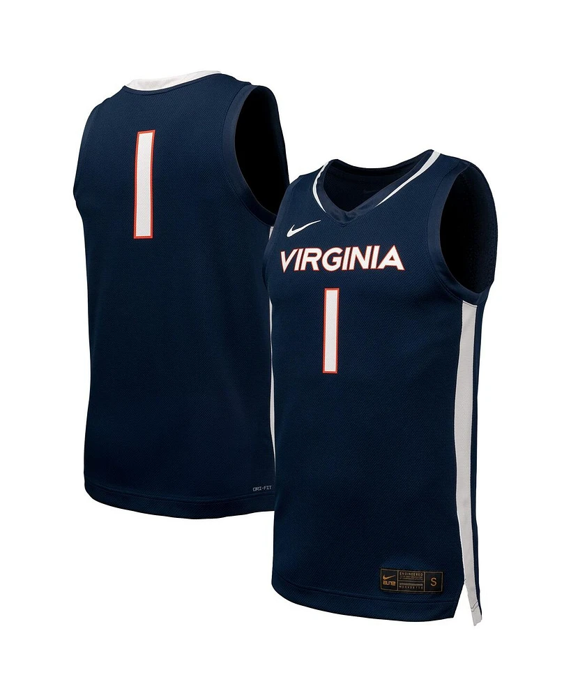 Nike Men's Navy Virginia Cavaliers Replica Basketball Jersey