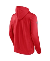 Fanatics Men's Red Columbus Blue Jackets Authentic Pro Fleece Pullover Hoodie