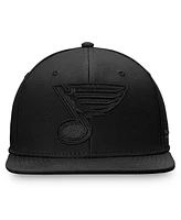 Fanatics Men's Black St. Louis Blues Team Haze Fitted Hat