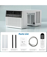 Cowsar Btu U-Shaped Window Air Conditioner Cools up to 450 Sq.Ft with 6 Modes 24H Timer, Window Ac Units, Easy to Install, Low Noise