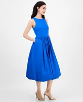 I.n.c. International Concepts Petite Bubble-Hem Midi Dress, Exclusively at Macy's