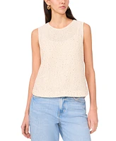 Vince Camuto Women's Sequined Sleeveless Crewneck Top