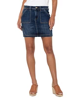 Liverpool Los Angeles Women's Denim Cargo Mini Skirt