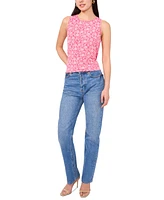 Vince Camuto Women's Printed Keyhole-Back Tank Top