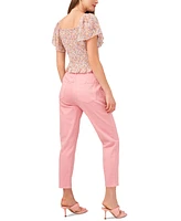 1.state Women's Paperbag-Waist Slim Pants