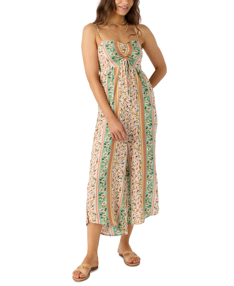 O'Neill Juniors' Keiko Cora Floral Cropped Jumpsuit