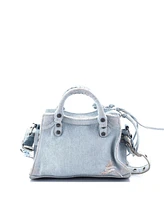 Pre-Owned Balenciaga Xs Neo Cagole City Bag Denim with Crystals