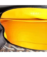 Pre-Owned Goyard Mini Saigon Top Handle Bag Coated Canvas with Leather