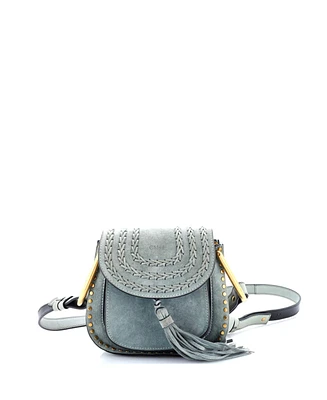 Pre-Owned Chloe Mini Hudson Handbag Whipstitch Suede