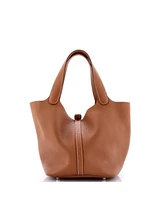 Pre-Owned Hermes Mm Picotin Lock Bag Clemence