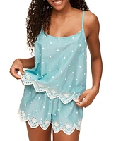 Adore Me Women's Amelie Woven Cami & Short Pajama Set