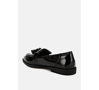 Blaneth Tassel Faux Leather Loafers