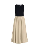 Lands' End Women's Sleeveless Solution Duet Dress