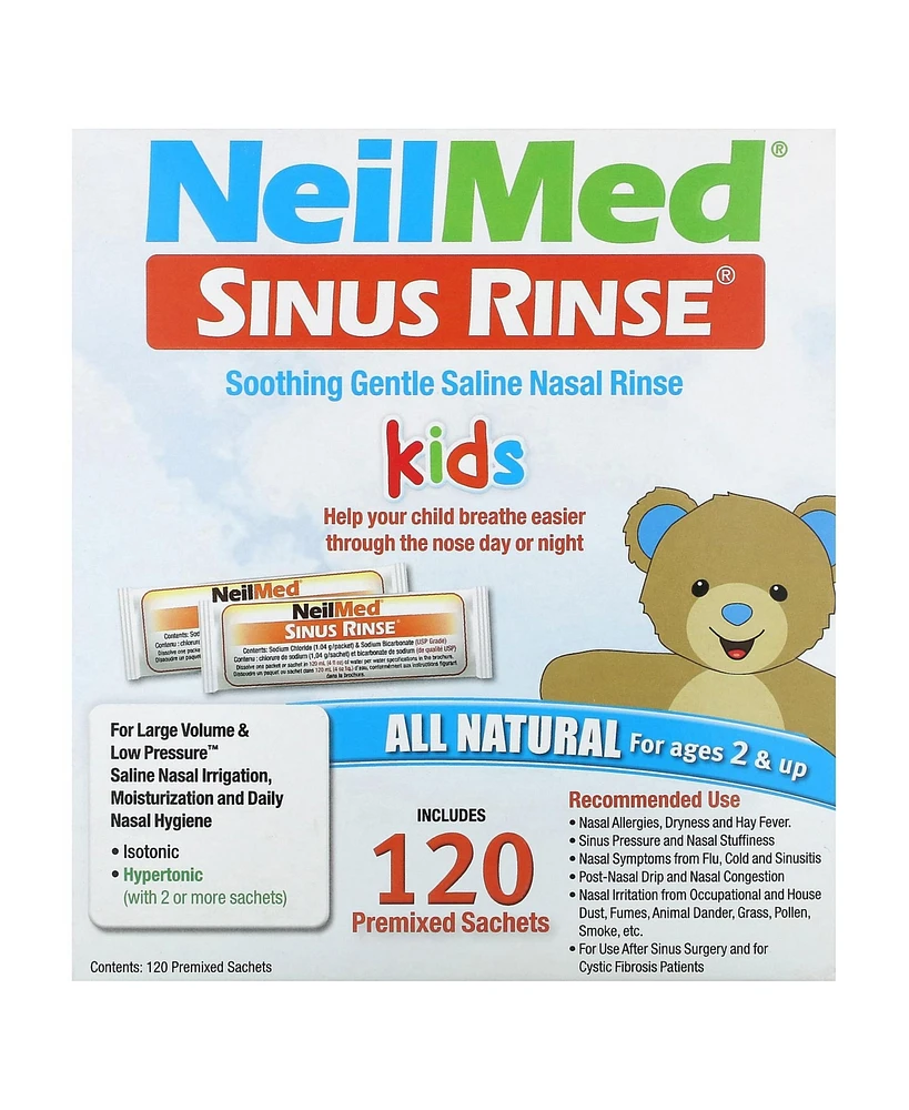 NeilMed Neil Med Sinus Rinse Pediatric Packets, Premixed 120/box