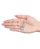Disney Stitch Jewelry Set - Stitch Necklace and Leaf Earrings