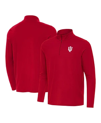 Antigua Men's Crimson Indiana Hoosiers Intent Quarter-Zip Top