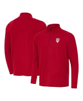 Antigua Men's Crimson Indiana Hoosiers Intent Quarter-Zip Top