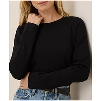 Pact Women's Organic Cotton Luxe Stretch Jersey Long Sleeve Tee