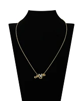 Disney Cubic Zirconia Mickey Mouse Mom Necklace