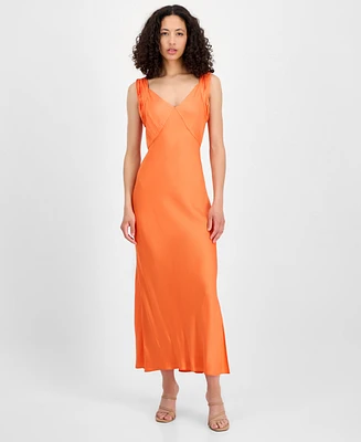 French Connection Women's Ennis Satin Maxi Dress