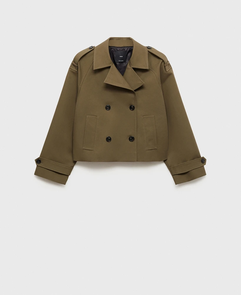 Mango Women's Double-Breasted Jacket