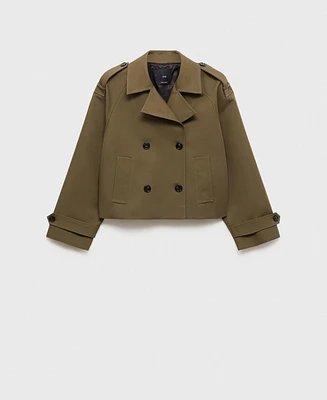 Mango Women's Double-Breasted Jacket