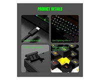 Risokeys 60% wired Gaming keyboard, Rgb backlit ultra-small keyboard, waterproof portable, computer/Mac game keyboard (Black)