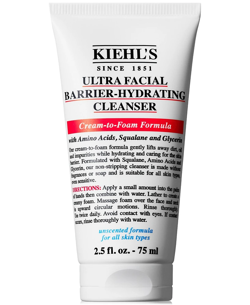 Kiehl's Since 1851 Ultra Facial Barrier-Hydrating Cleanser, 2.5oz