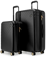 Elle Louvre 2-Piece Expandable Retro Spinner Luggage Set