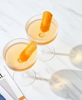 The Wine Savant Khen Art Deco Shatterproof Coupe Glasses, Set of 2