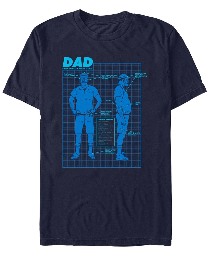Fifth Sun Men's Dad Diagram Short Sleeve T-Shirt