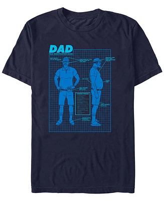 Fifth Sun Men's Dad Diagram Short Sleeve T-Shirt
