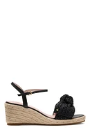 Kate Spade New York Women's Leandra Raffia Espadrille Wedge Sandals