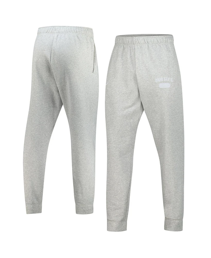 Nike Men's Heathered Gray Ohio State Buckeyes Saturday Fleece Pants