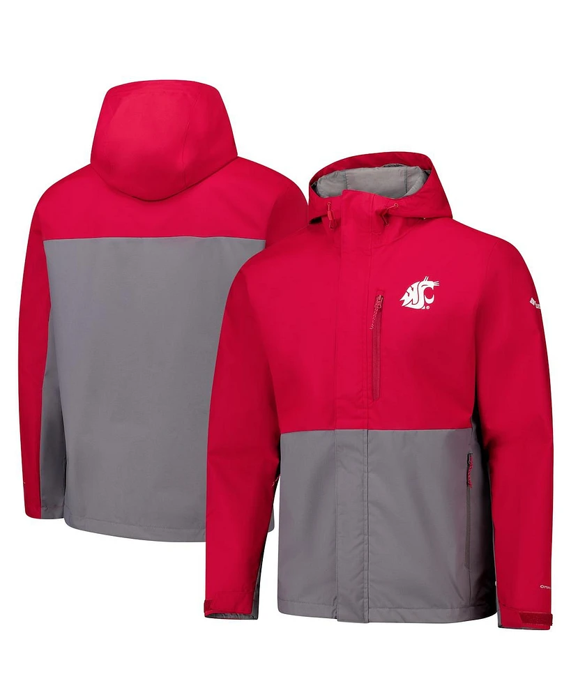 Columbia Men's Crimson Washington State Cougars Field Bound Omni-Tech Full-Zip Jacket