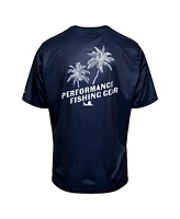 Columbia Men's Navy Dallas Cowboys Terminal Tackle Performance Fishing Omni-Shade T-Shirt