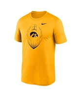 Nike Men's Gold Iowa Hawkeyes Primetime Legend Icon Performance T-Shirt