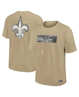 Nike Men's Tan New Orleans Saints Statement Max90 T-Shirt