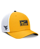 Nike Men's Gold West Virginia Mountaineers Stretch-Snap Adjustable Trucker Hat