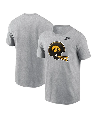 Nike Men's Heather Gray Iowa Hawkeyes Legacy Helmet T-Shirt