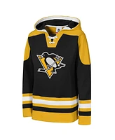 Outerstuff Big Boys and Girls Black Pittsburgh Penguins Must Have Home V-neck Pullover Hoodie