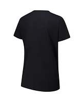 G-iii 4Her by Carl Banks Women's Black Carolina Panthers Post Season V-Neck T-Shirt