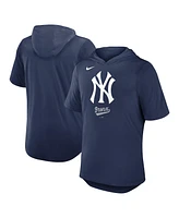 Nike Men's Navy New York Yankees Tri-Blend Performance Hoodie T-Shirt
