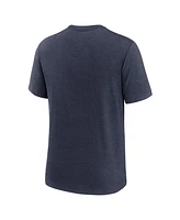 Nike Men's Heather Navy Detroit Tigers Logo Tri-Blend T-Shirt