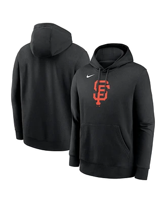 Nike Men's Black San Francisco Giants Logo Club Fleece Pullover Hoodie