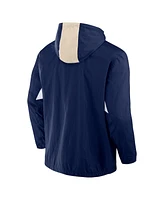 Fanatics Men's Navy Philadelphia Union Free Kick Woven Quarter-Zip Hoodie Jacket