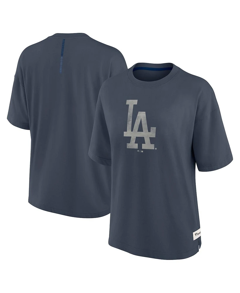 Fanatics Women's Blue Los Angeles Dodgers Elements Raw Edge Future Ground T-Shirt